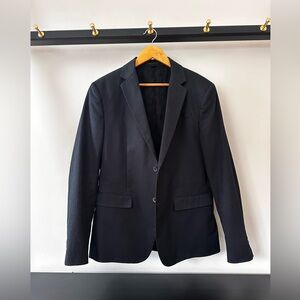 All Saints dark navy blazer jacket size 40